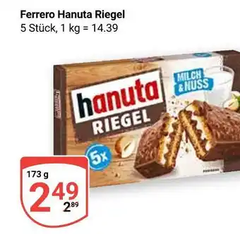 Globus Ferrero hanuta riegel Angebot