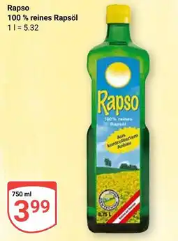 Globus Rapso 100 % reines rapsöl Angebot