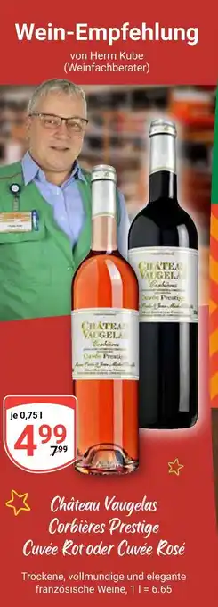 Globus Château vaugelas corbières prestige cuvée rot Angebot