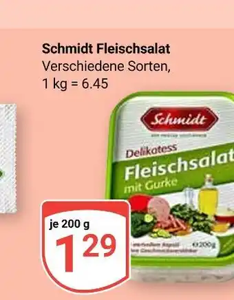 Globus Schmidt fleischsalat Angebot