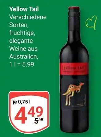 Globus Yellow tail wein Angebot
