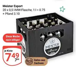 Globus Meister export Angebot