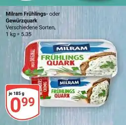 Globus Milram frühlingsquark Angebot