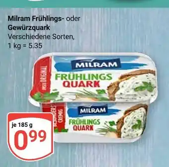Globus Milram frühlingsquark Angebot