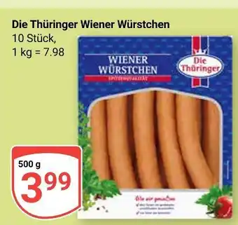 Globus Die thüringer wiener würstchen Angebot