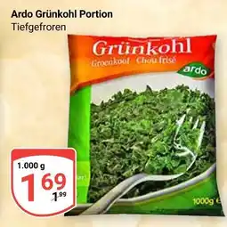 Globus Ardo grünkohl portion Angebot