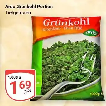 Globus Ardo grünkohl portion Angebot