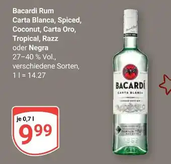 Globus Bacardi carta blanca Angebot