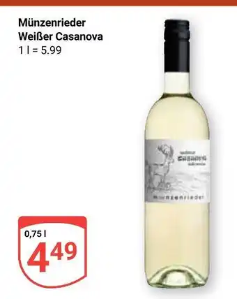 Globus Münzenrieder weißer casanova Angebot