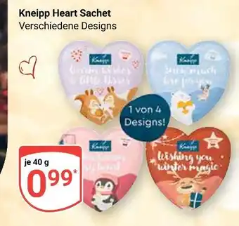 Globus Kneipp heart sachet Angebot