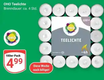 Globus Oho teelichte Angebot