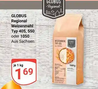 Globus Globus regional weizenmehl typ 405, 550 oder 1050 Angebot