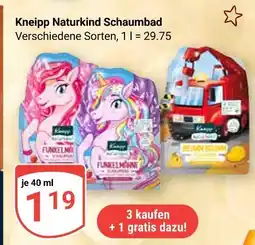 Globus Kneipp naturkind schaumbad funkelmädchen Angebot