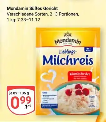 Globus Mondamin süßes gericht Angebot