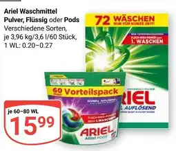 Globus Ariel waschmittel pulver Angebot