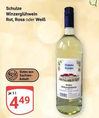 Globus Schulze winzerglühwein rot Angebot