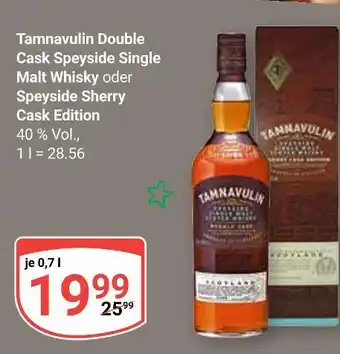 Globus Tamnavulin double cask speyside single malt whisky Angebot
