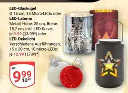 Globus Led-glaskugel Angebot