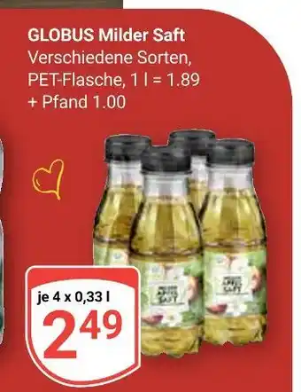 Globus Globus milder saft Angebot