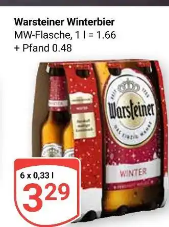 Globus Warsteiner winterbier Angebot