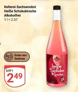 Globus Kelterei sachsenobst heiße schokokirsche alkoholfrei Angebot