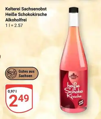 Globus Kelterei sachsenobst heiße schokokirsche alkoholfrei Angebot