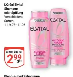 Globus L'oréal elvital shampoo Angebot