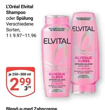 Globus L'oréal elvital shampoo Angebot