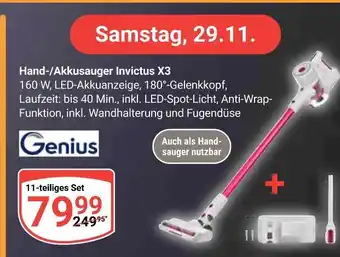 Globus Genius hand-/akkusauger invictus x3 Angebot