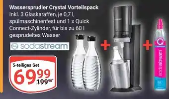 Globus Sodastream wassersprudler crystal vorteilspack Angebot