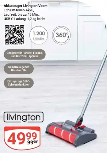 Globus Livington akkusauger livington voom Angebot