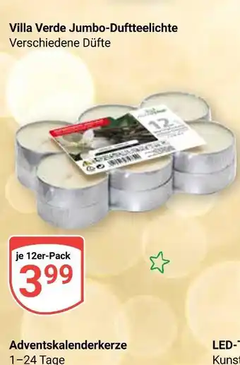Globus Villa verde jumbo-duftteelichte Angebot
