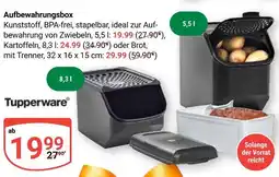 Globus Tupperware aufbewahrungsbox Angebot