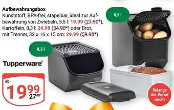 Globus Tupperware aufbewahrungsbox Angebot