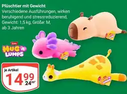 Globus Huga lumps plüschtier mit gewicht Angebot