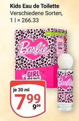 Globus Barbie kids eau de toilette Angebot