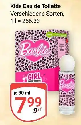 Globus Barbie kids eau de toilette Angebot