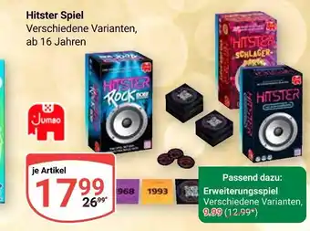 Globus Jumbo hitster spiel Angebot