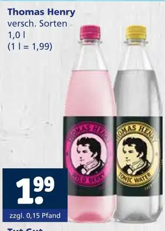 Getränkewelt Thomas henry softdrink Angebot