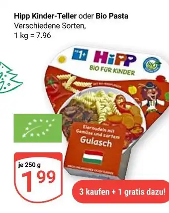 Globus Hipp kinder-teller oder bio pasta Angebot