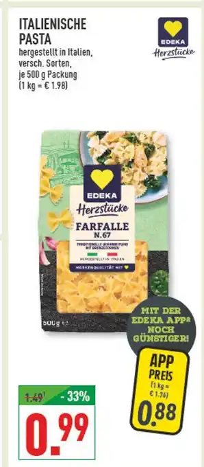 Marktkauf Edeka herzstücke farfalle n.67 Angebot