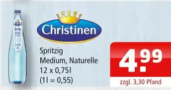 Getränke Oase Christinen spritzig medium, naturelle Angebot