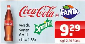 Getränke Oase Coca-cola coca-cola, fanta, sprite Angebot