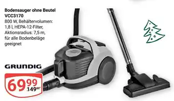 Globus Grundig bodensauger ohne beutel vcc3170 Angebot