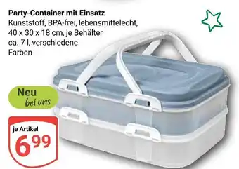 Globus Party-container mit einsatz Angebot