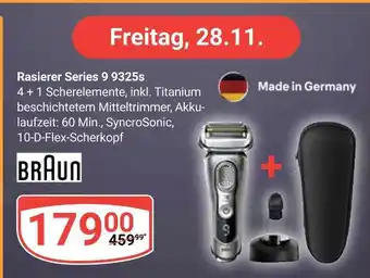 Globus Braun rasierer series 9 9325s Angebot