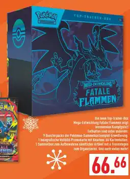 Marktkauf Pokémon top-trainer-box mega-entwicklung fatale flammen Angebot