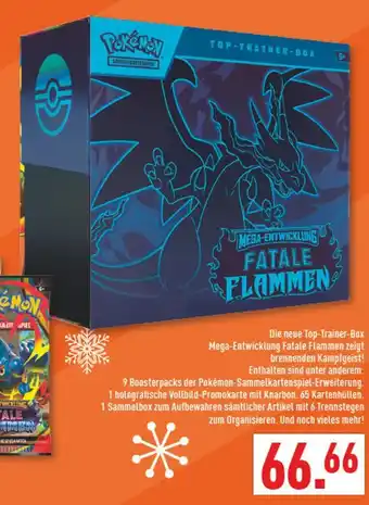 Marktkauf Pokémon top-trainer-box mega-entwicklung fatale flammen Angebot