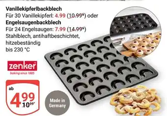 Globus Zenker vanillekipferlbackblech Angebot