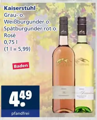 Getränkewelt Kaiserstuhl grau- o. weißburgunder Angebot